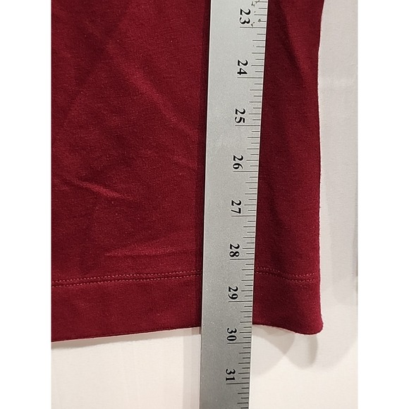 Calvin Klein Leggings Womens L Maroon, 29.5‎ Inseam Pockets Wide Leg - Picture 7 of 14